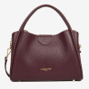Lancaster Paris – Sac à Main en Cuir Ida Double bordeaux foncé